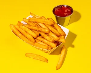 French fries at Holiday World & Splashin' Safari in Santa Claus, Indiana.