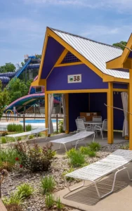 Private Cabanas in Splashin' Safari.