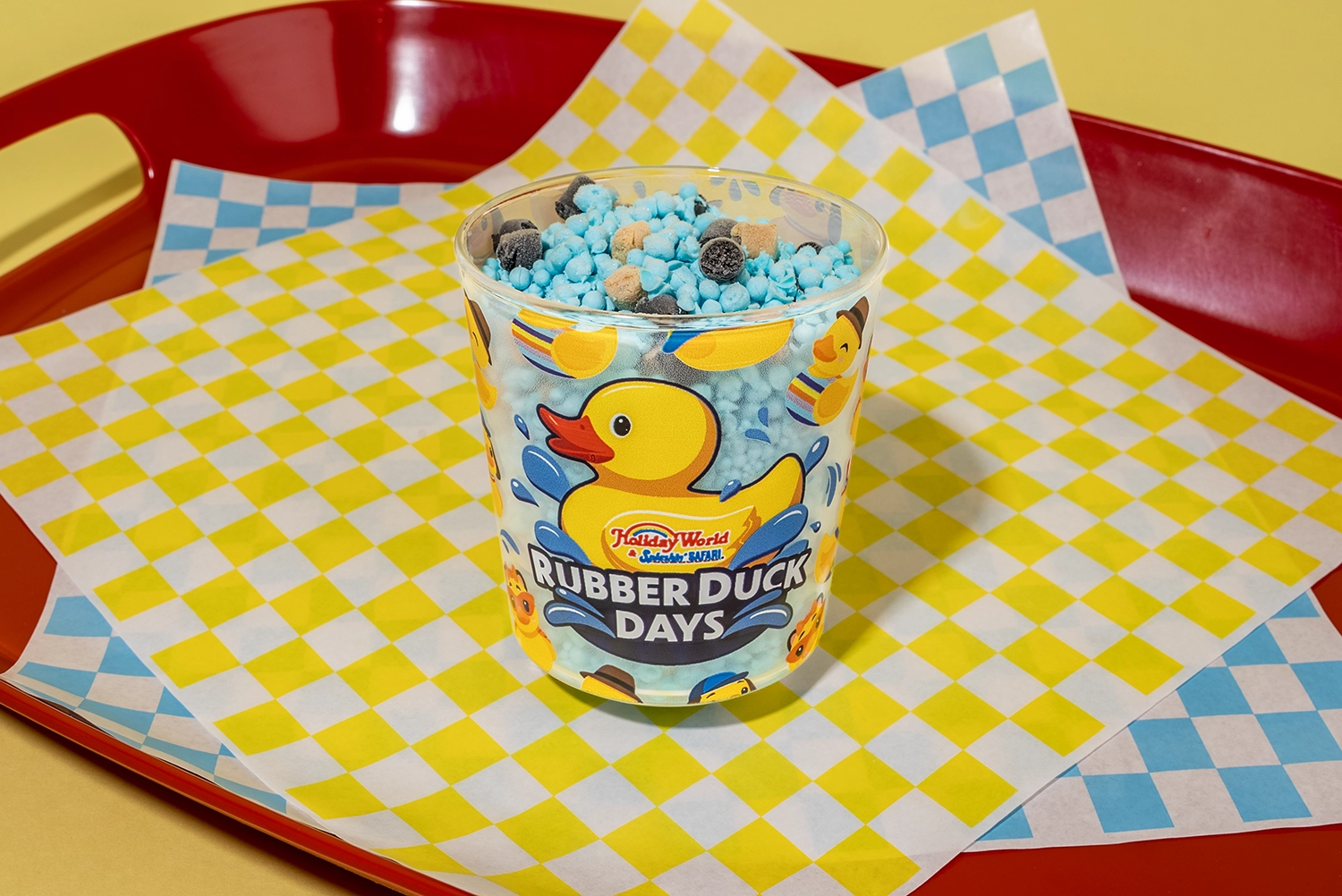 Rubber Duck Days Souvenir Dippin' Dots Cup available at Holiday World & Splashin' Safari during Rubber Duck Days