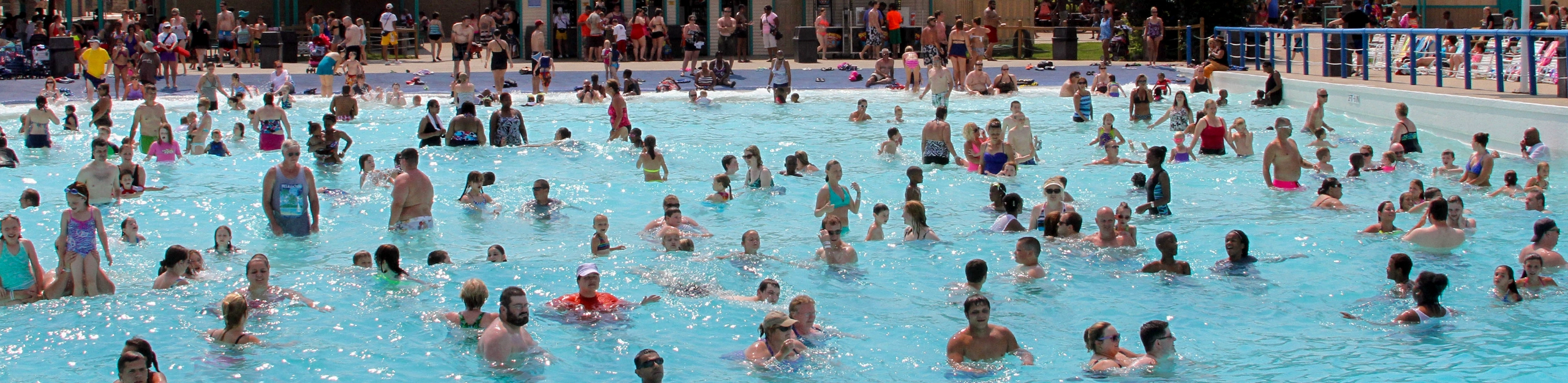 People enjoying The Wave at Holiday World & Splashin' Safari in Santa Claus, Indiana.