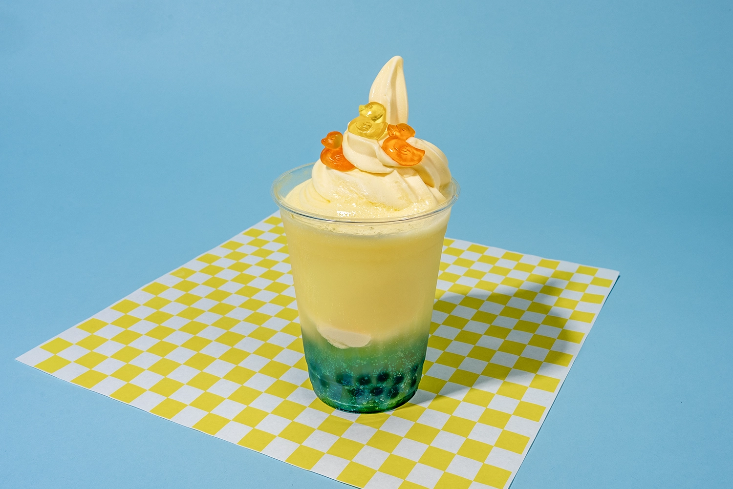 Yellow Ducky Dole Whip Float available at Holiday World & Splashin' Safari during Rubber Duck Days